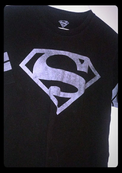 Dc Comics Shirts Superman Large Black Tee Poshmark